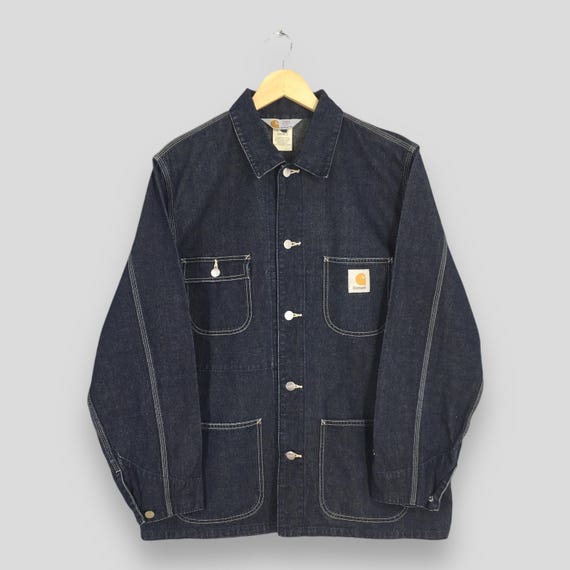 ジャケット・アウター Carhartt / 90's Michigan Chore Coat Vintage 90s Carhartt Denim Michigan Workwear Jacket Large Carhartt