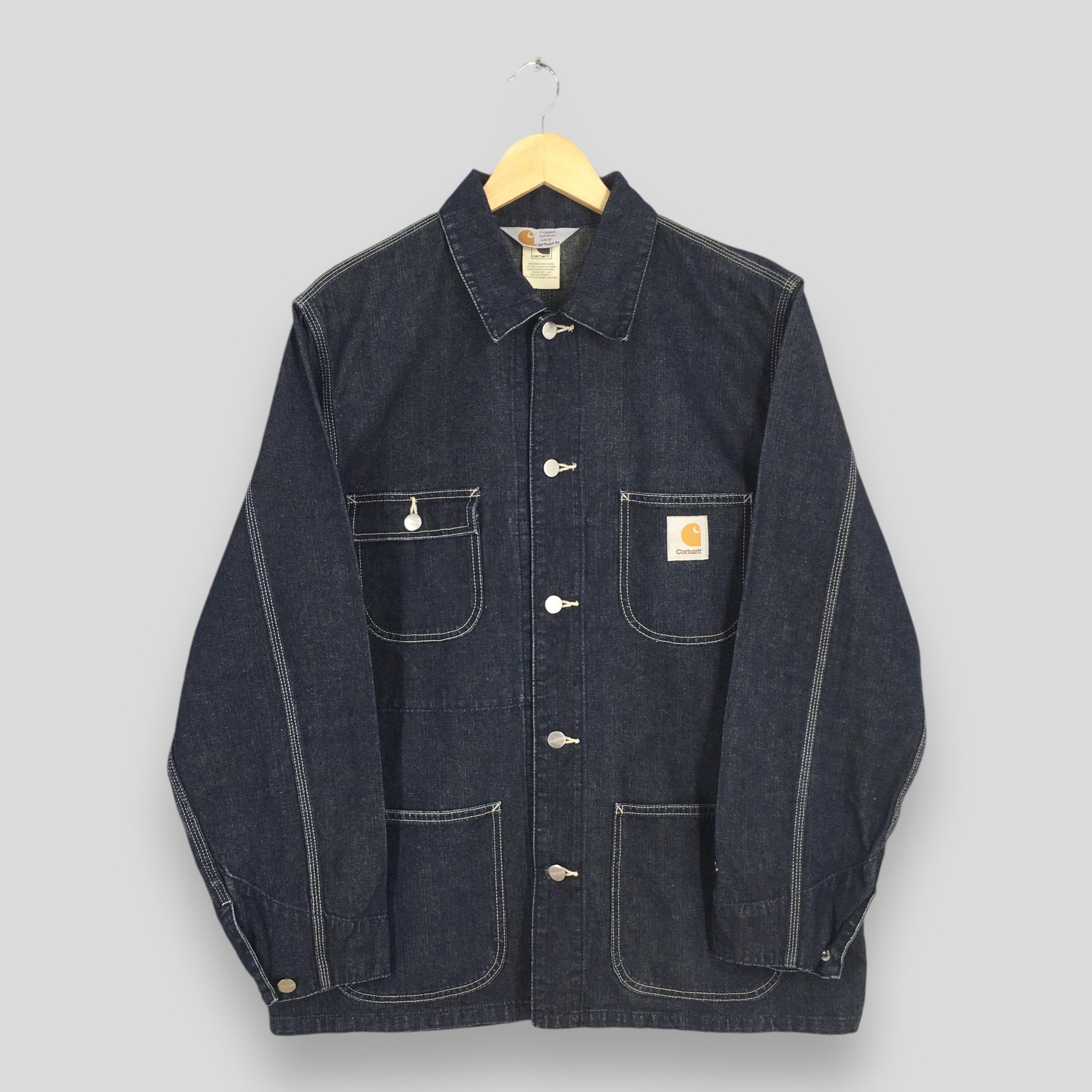 Vintage 90s Carhartt Denim Michigan Workwear Jacket Large Carhartt
