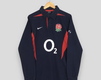 Nike England イングランド代表 ラグビーシャツ 00's NIKE ナイキ ラグビーイングランド代表 エンブレムロゴ パープル