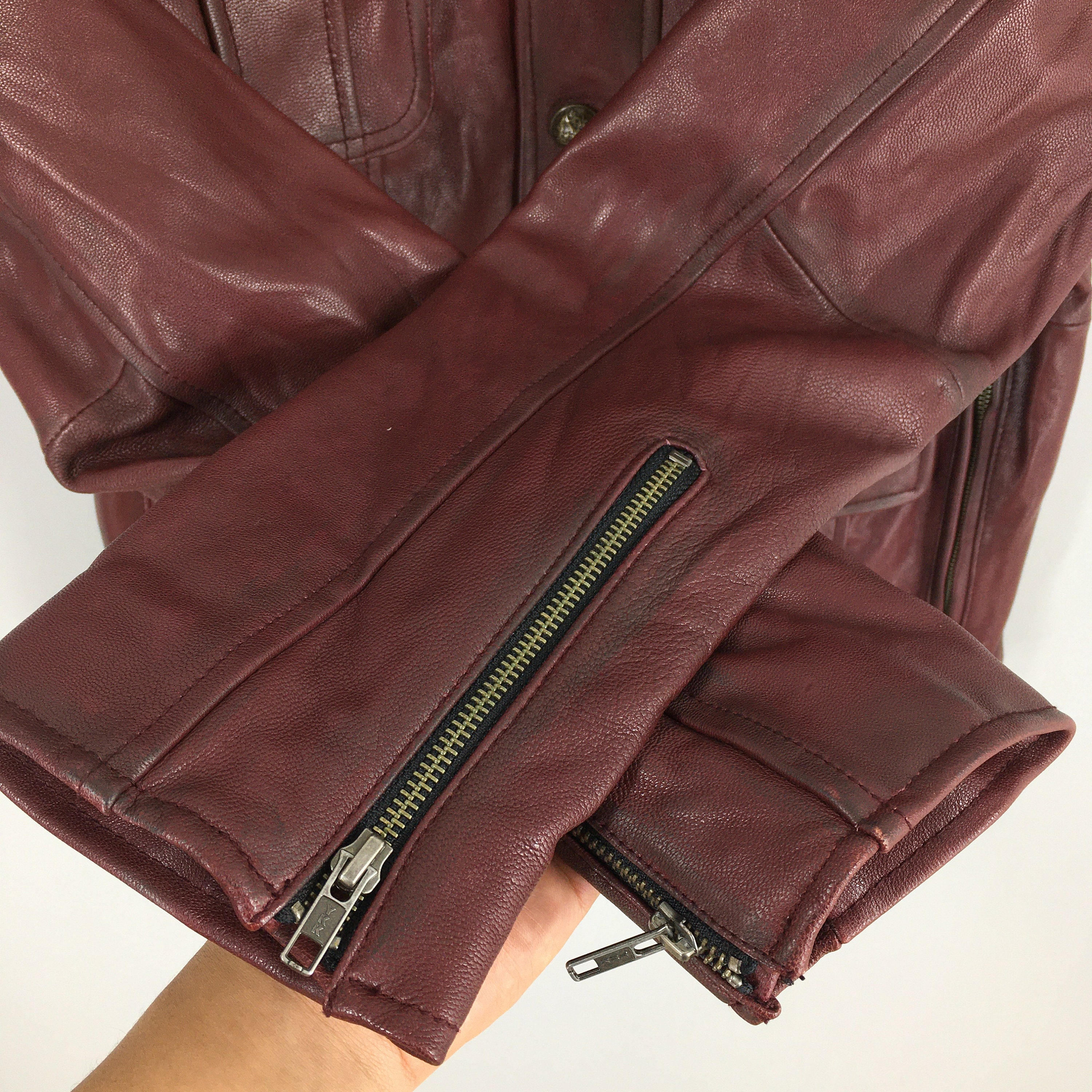 Vintage Edge Rupert Japan Leather Kinky Red Jacket Medium Vintage Edge Rupert Japan Leather Kinky Red Jacket Medium