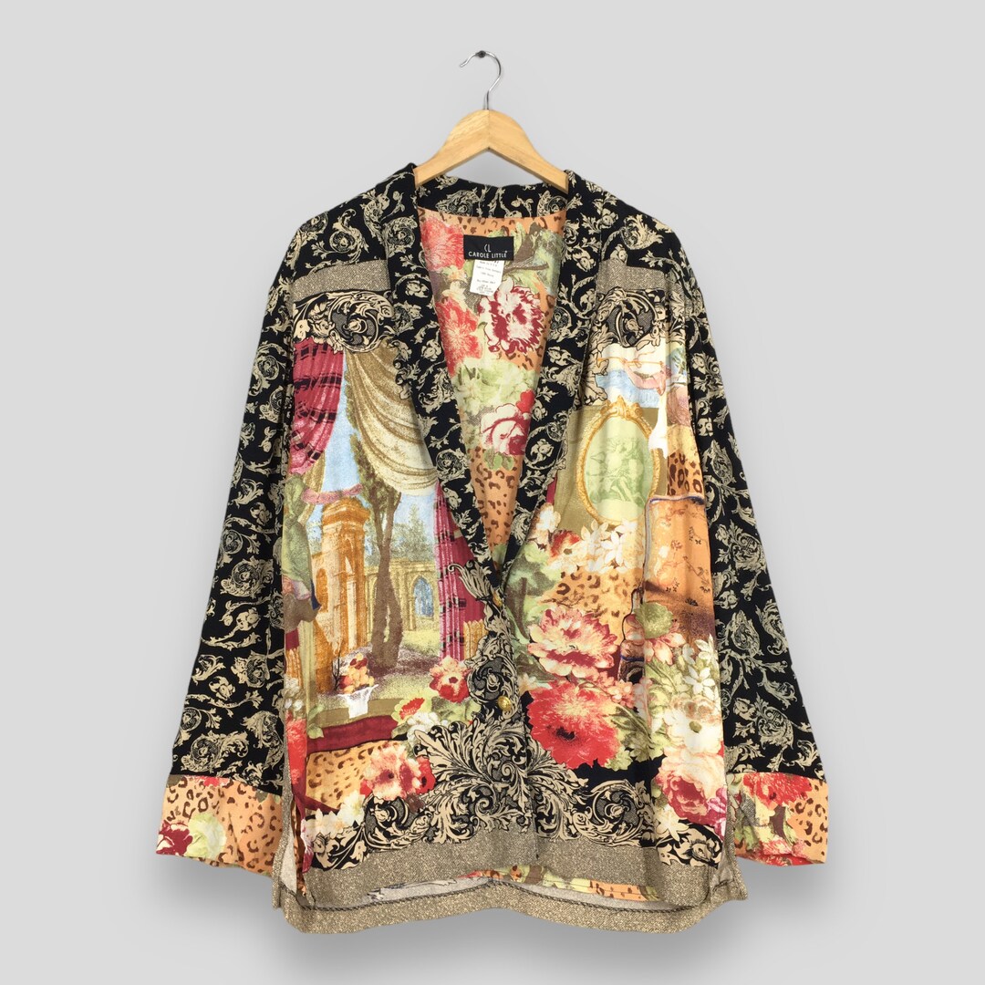Vintage 80s Novelty Baroque Castle Monument Printed Pajamas Large 1990 ...