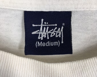 スケートボード 90s' stussy made in USA 80 logo black L STUSSY