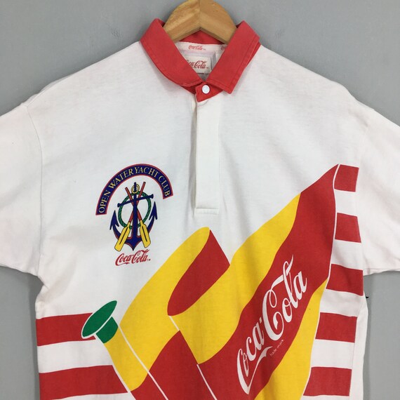 Vintage 1986 Coca Cola Open Water Yacht Club Shir… - image 2