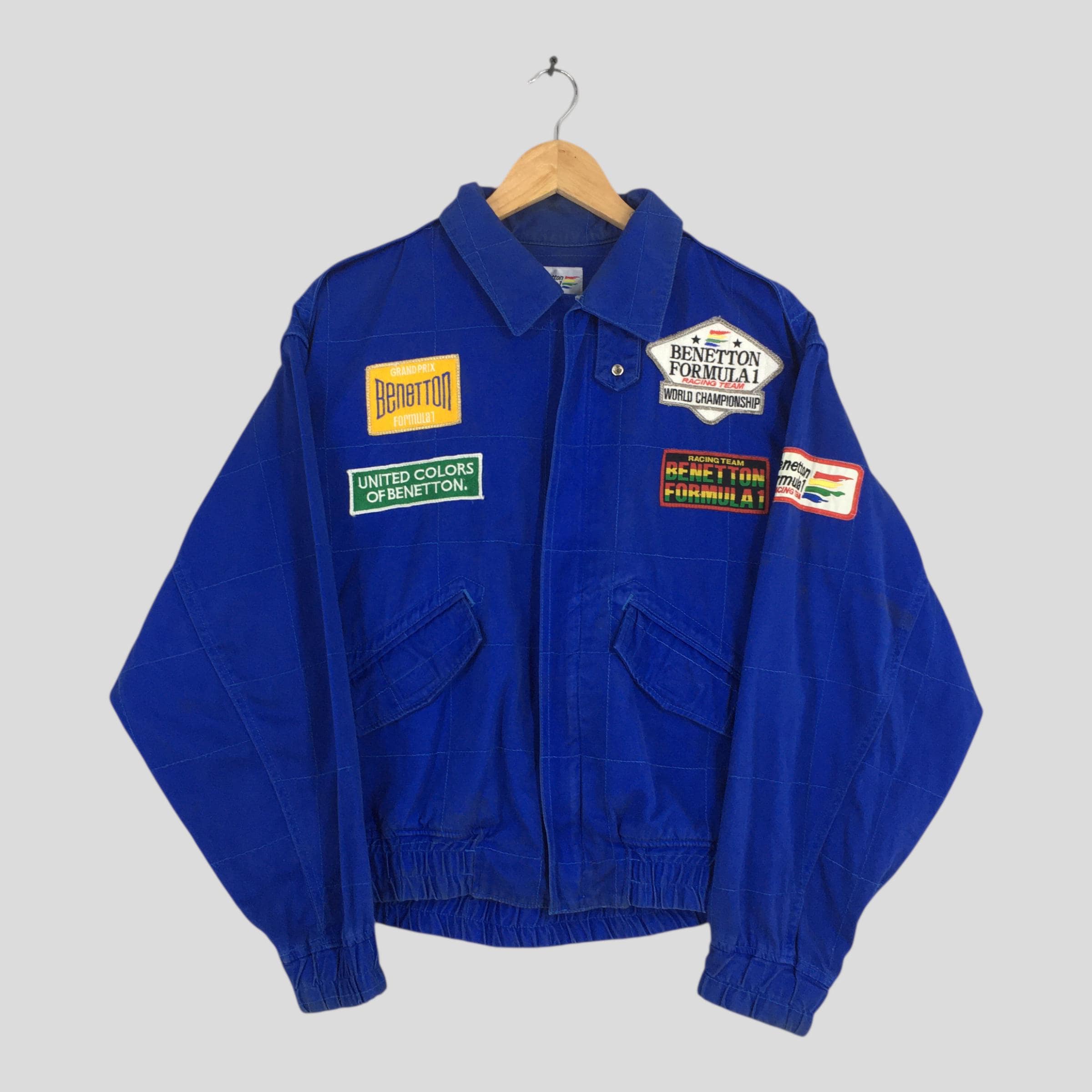 Benetton Formula 1スタジャンLサイズ Vintage 90s Benetton Formula 1 Multicolor Jacket Large F1 Grand