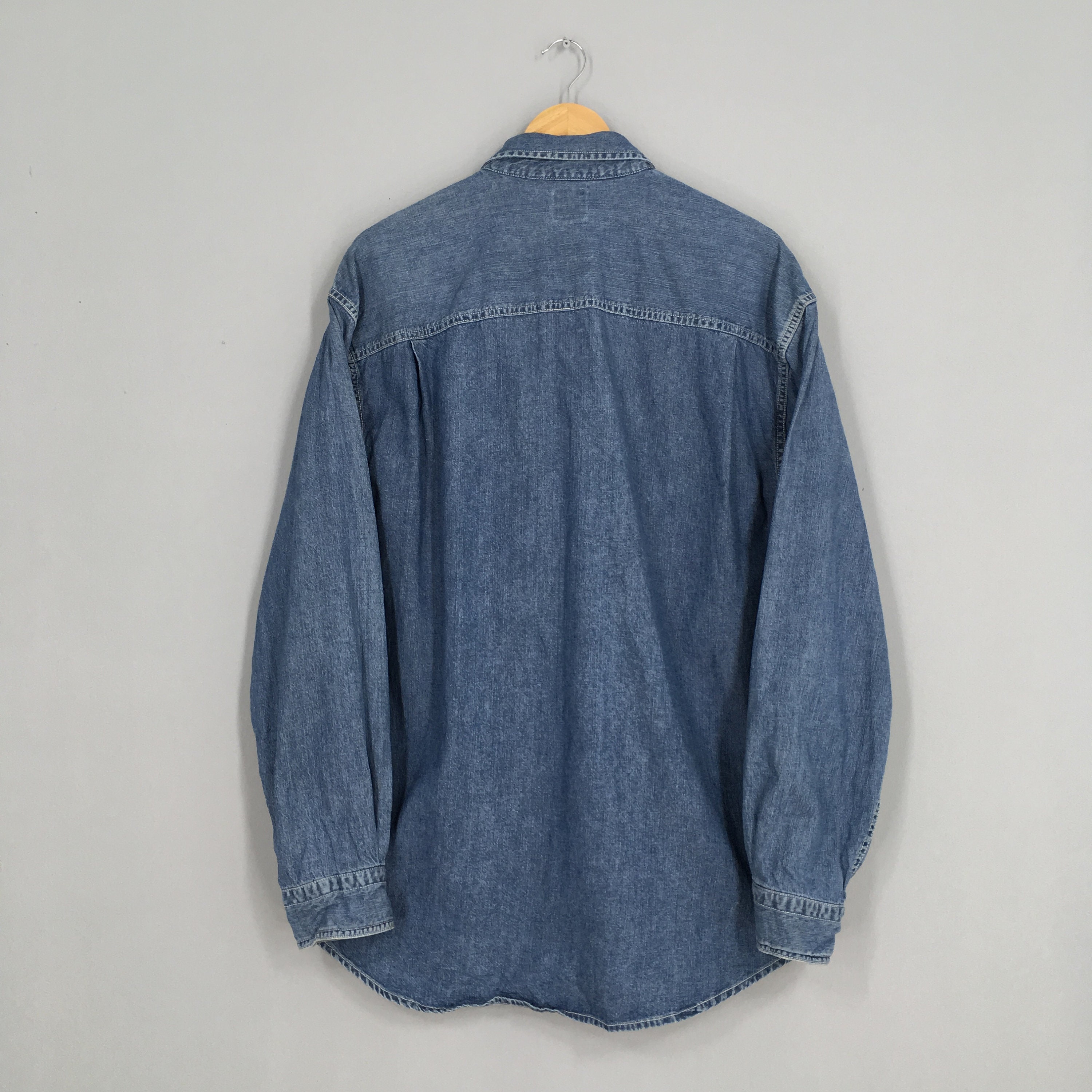 Vintage 1990's Life Tools Denim Shirt Large Polos Flannel | Etsy