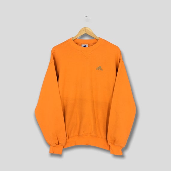 Vintage Orange Sweatshirt Medium Adidas - Etsy