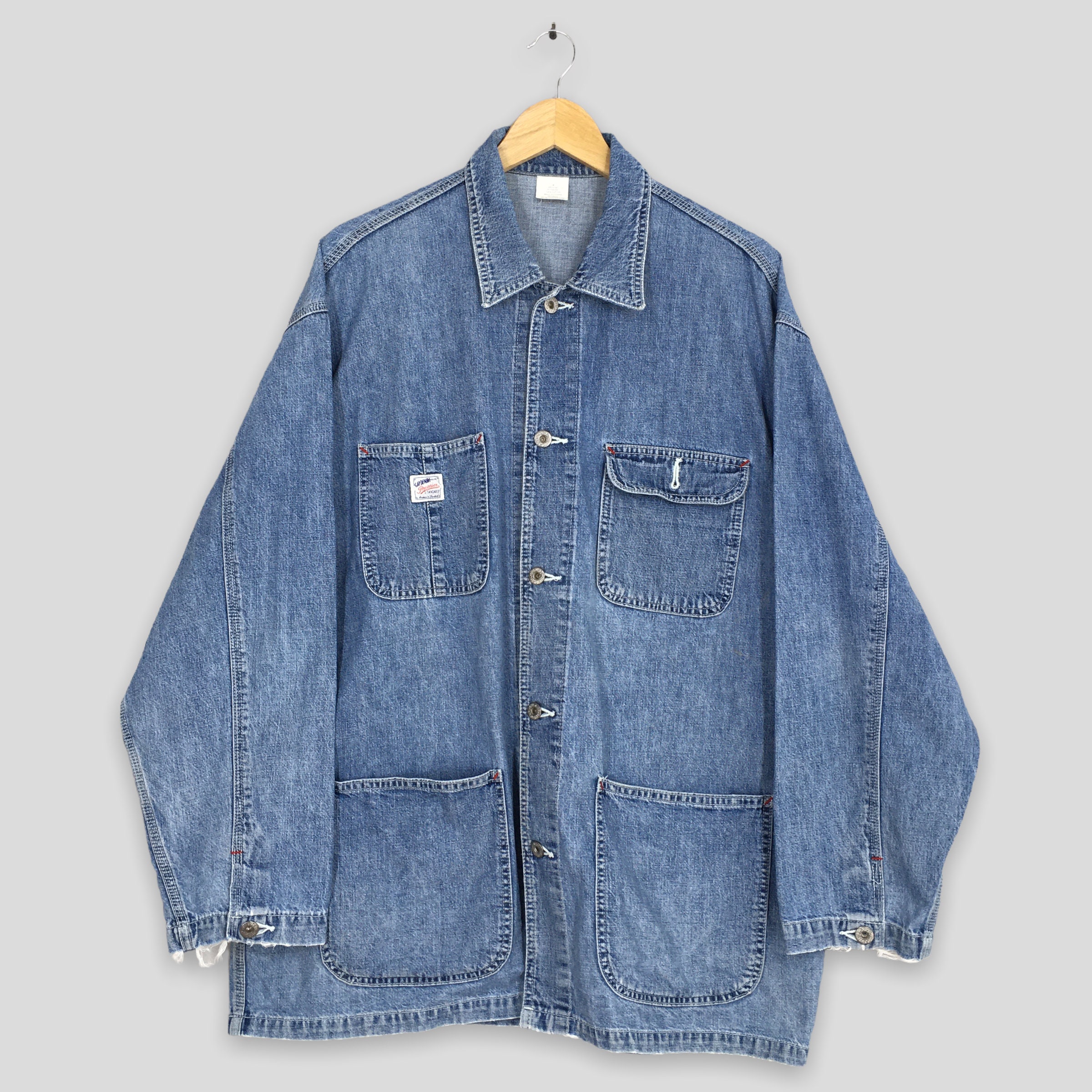 Vintage 90s Gap Denim American Workers Jacket Xlarge 1990s Vintage 90s Gap Denim American Workers Jacket Xlarge 1990s