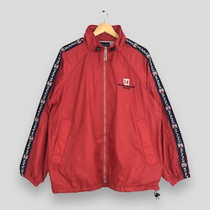 Vintage Karl Kani Red Windbreaker Jacket Medium Karl Kani Sports Outerwear Sportswear Karl Kani Hip Hop Hoodie Track Light Coat Size M