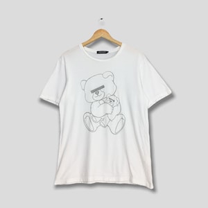 UnderCover Japan Teddy Bear T shirt Large White Under Cover Japanese Designer Jun Takahashi Undercoverism Streetwear Tees Size L
