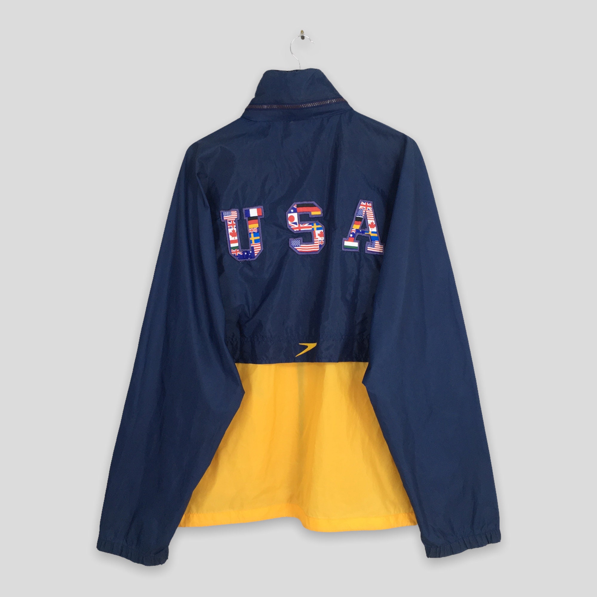 90sビンテージ 米国限定 SPEEDO スピード ウィンドブレイカージャケット Vintage Speedo Usa Windbreaker Jacket Medium 90s Speedo