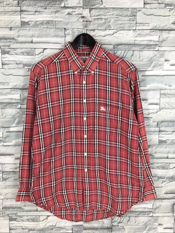 vintage burberry nova check shirt