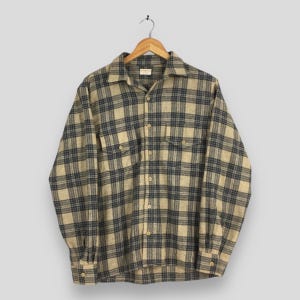 Vintage 1980s Gwendolyn Plaid Checkered Flannel Shirt Medium Tartan Checked Multicolor Grunge Flannel Indie Boho Rustic Cotton Button Up M