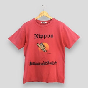 Vintage Astro Boy Nippon Japanese Anime Red T shirt Medium 90&#39;s Manga Akira Astro Boy Osamu Tezuka Astro Boy Anima Robot Tee Size M