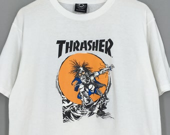 80s usa製 Thrasher  magazine Tシャツ pushead