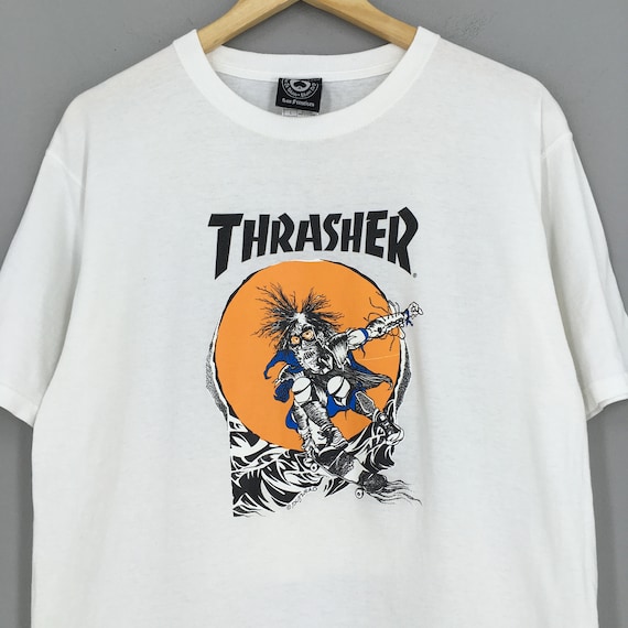 Vintage 90's Thrasher Magazine Pushead T Shirt Large - Etsy