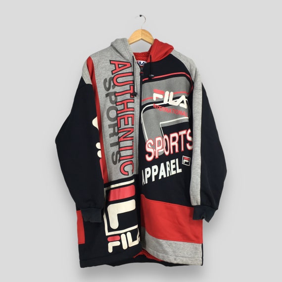 Vintage 90's Fila Sherpa Hoodie Parka Xlarge Fila Authentic Sports