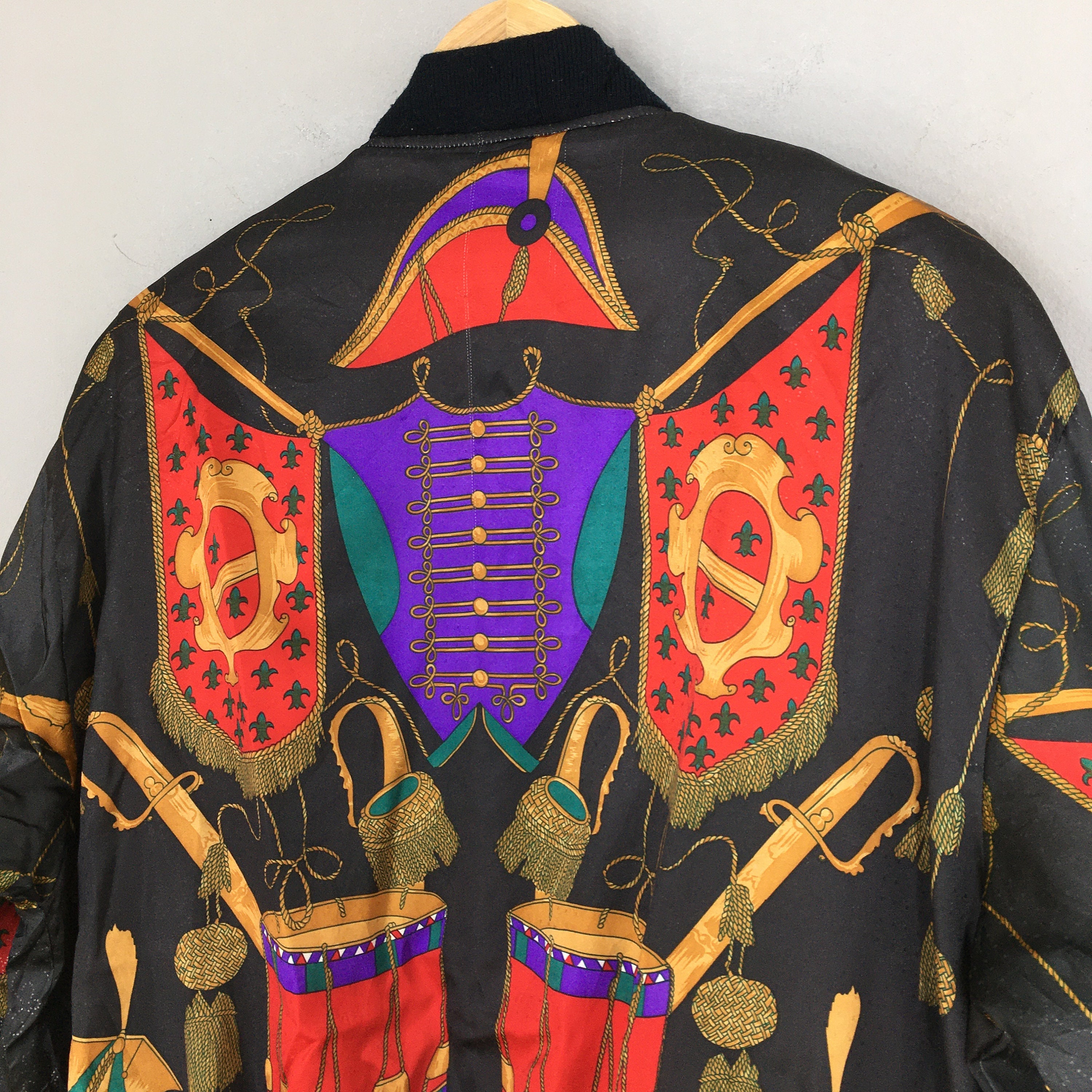 Vintage 90's Royalty Baroque Luxury Reversible Jacket Xlarge