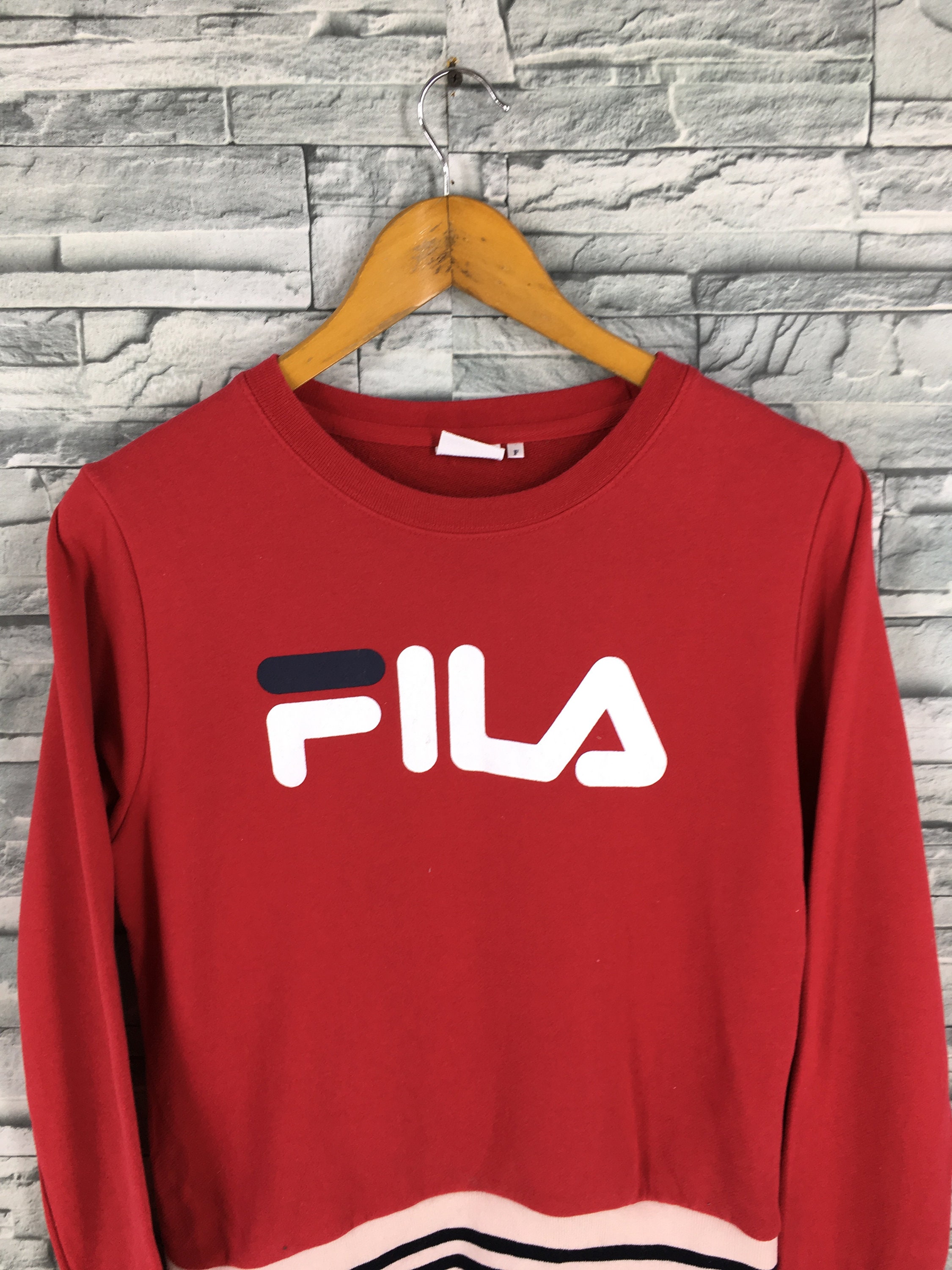 Fila Sweater Jumper Red Small Fila Italia Sportswear Sweater - Etsy UK