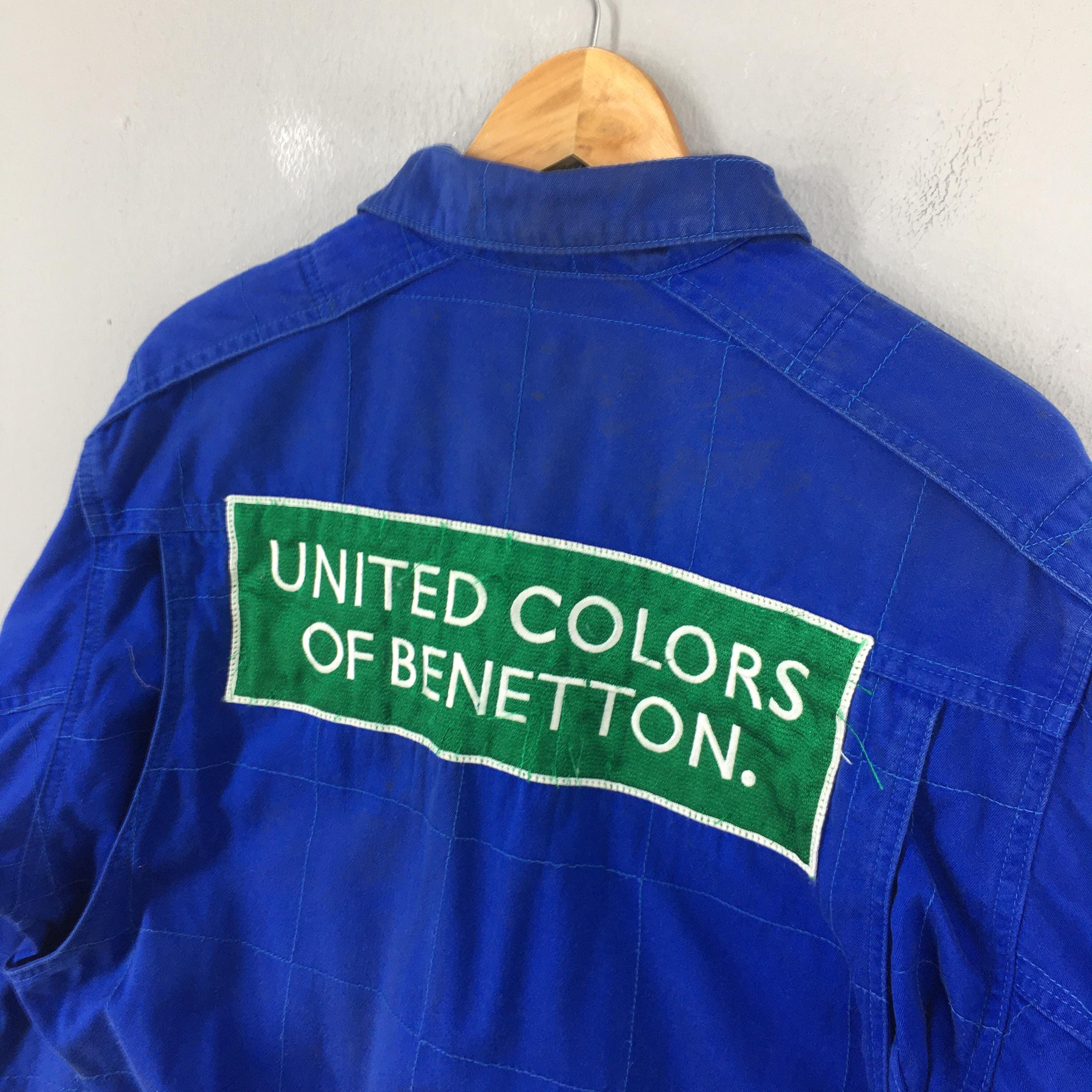 Vintage 90s Benetton Formula 1 Multicolor Jacket Large F1 Grand
