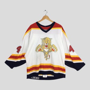 Maillot NHL des Panthers de la Floride vintage des années 90 3XL Grande chemise des Panthers de la Floride Rob Niedermayer #44 Panthers de la Floride CCM Tee de départ hockey sur glace 3XL