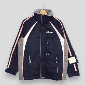 Vintage 90&#39;s Ellesse Ski Wear Blue Jacket Medium Ellesse Italia Skiing Sportswear Retro Ellesse Winter Cold Weather Snowboarding Coat Size M