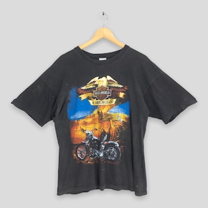 Vintage 90&#39;s Harley Davidson Wild Angels Black T shirt XLarge Harley Davidson American Legend Bikers Eagles Rock Tee Size XL