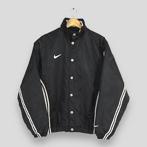 Vintage Nike Black Jacket Embroidery Logo Nike Swoosh Puffer Vintage Nike Black Jacket Embroidery Logo Nike Swoosh Puffer