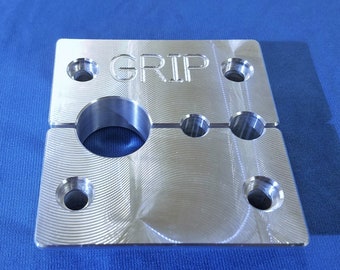 Vise clamp for Fox Grip/Grip2 Damper Assembly -- Fork rebuild tools same fit as # 803-01-324 Shaft- soft clamp/vise block with 10mm/22.6mm