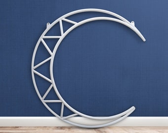 Crescent Moon Lyra Hoop for Individual Aerialist Show or Circus Performance