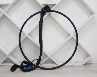 Aerial Hoop Lyra with Strap, Circus Aerial Ring, Fitness Equipment, Home Training Hoop, Aerial Dance Prop