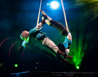 Aerial Straps Loops for Circus Training, Aerial Loops Equipment for Practice, Acrobatics Aerial Apparatus for Performance