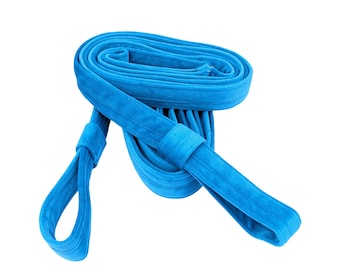 Sky Blue Velvet Aerial Straps, Circus Arts Safe Straps
