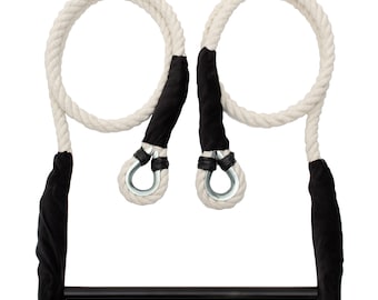 Aerial Trapeze Bar with Rope Set, Aerial Yoga Trapeze Equipment, Circus Training Bar, Aerial Fitness Equipment, Home Gym Aerial Bar