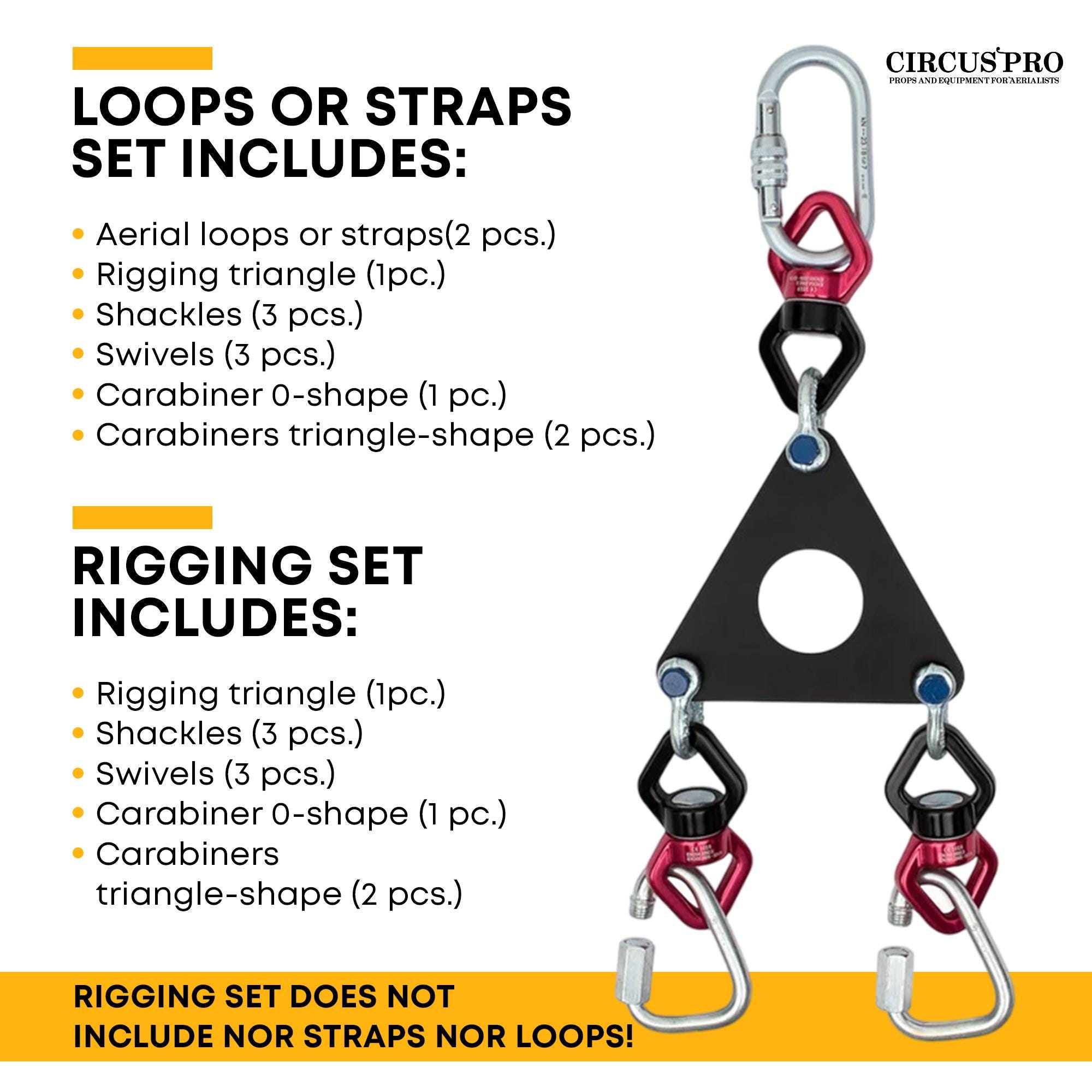 Aerial Rigging Set, Circus Straps, Swivels, and Carabiners - Etsy Australia