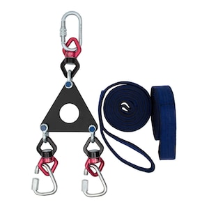 Acrobatic Performance Straps Full Set, Rigging Set for Aerial Straps, Performance Arts School Straps Set, Individual Aerialist Supplies