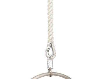 White Aerial Cotton Sling For Aerial Lyra, Rope for Rigging, Circus Performance Props, Circus Artist Gift, Home Gymnastic Workout Equipment
