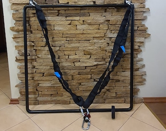 Aerial Square Lyra Set Steel Frame Two Point Rigging, Circus Aerial Equipment Acrobatics Training Apparatus