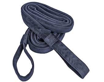 Soft Black Velvet Aerial Straps, Circus Performance Props
