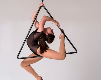 Aerial Yoga Triangle Hoop, Aerial Lyra Triangle for Circus and Fitness, Aerial Dance Equipment for Strength and Flexibility Training