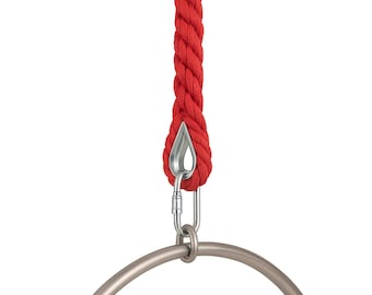 Red Cotton Aerial Lyra Sling, Circus Rigging Rope