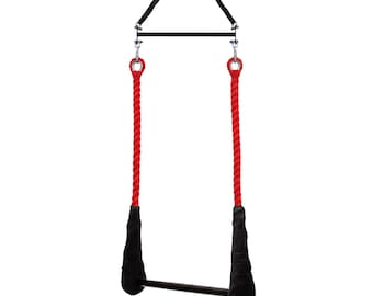 Aerial Trapeze Full Set, Powder-Coated Steel, 100% Cotton Rope