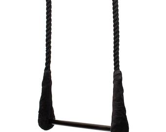 Circus Aerial Trapeze Complete Set with Cotton Rope, Handmade Aerial Equipment for Yoga, Fitness and Performance Training