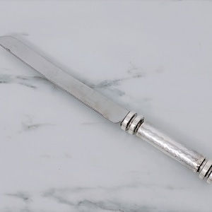 Bread Knife, Silver Knife, Challah Knife, Jewish Gift, Silver Utensils,  Jewish Housewarming Gift, Judaica, Shabbat Gift, Tableware Gift