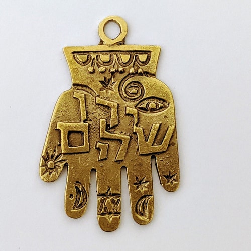 The Jerusalemite Hamsa Pendant Protection Necklace Made in Etsy