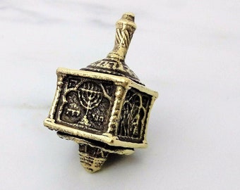 Dreidel, Spinning Top, Hanukkah Gift, Hanukkah Dreidel, Vintage Judaica, Hanukkah Game, Jewish Holiday Gift, Handmade Gift, Jewish Art