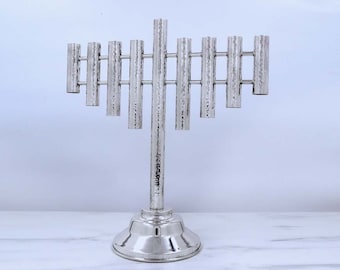 Silver Menorah, Hanukkah Gift, Candelabra, Jewish Art, Silver Judaica, Hanukkah Menorah, Religious Gifts, Chanukah Menorah, Judaica Gifts