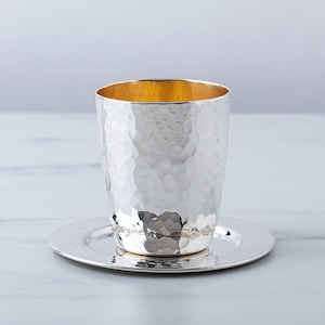 Copa de Kidush, Copa de Vino, Judaica, Copa De Vino De Plata, Cáliz, Regalo Judío, Shabat, Copa De Ceremonia, Copa De Vino De Metal, Regalo Para Recién Nacido