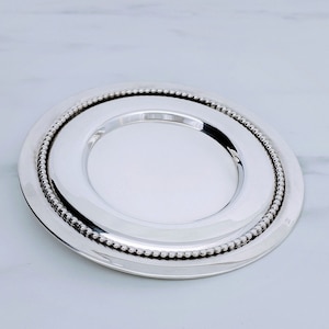 Placa de plata, Judaica, Copa de vino, Regalo de boda judía, Posavasos de ceremonia, Placa de plata personalizada, Hecho en Israel