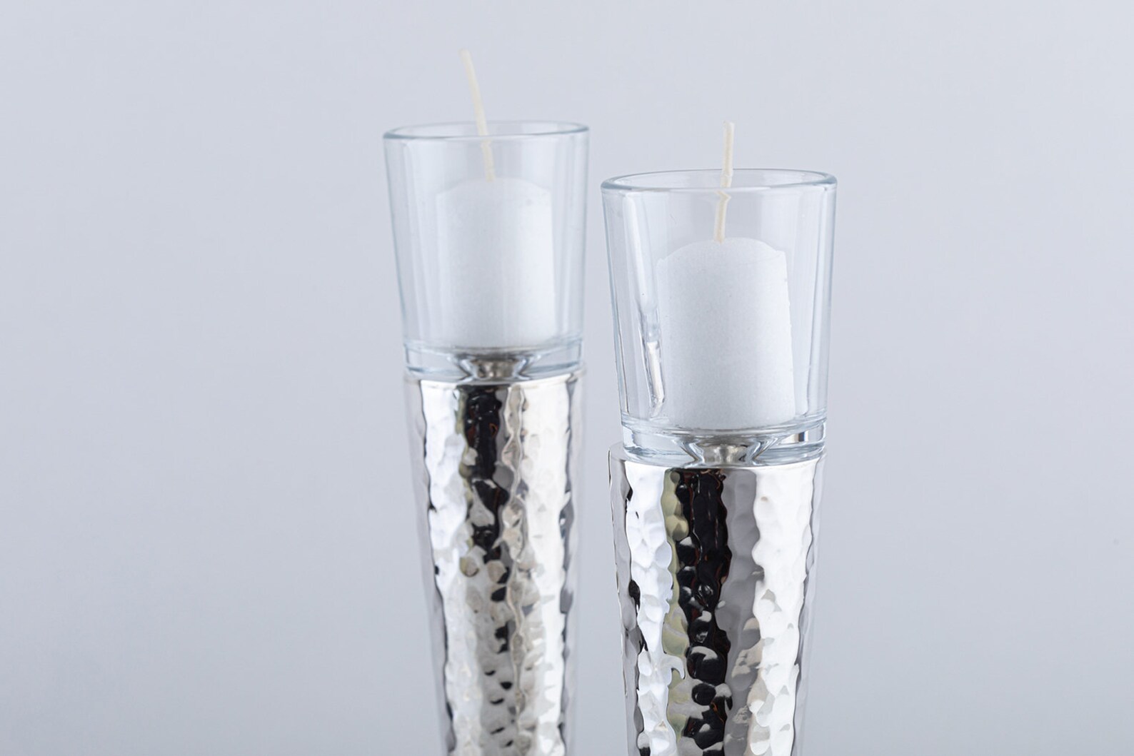 Candlesticks, Judaica Art, Original Design, Silver Candle Holder, Bat