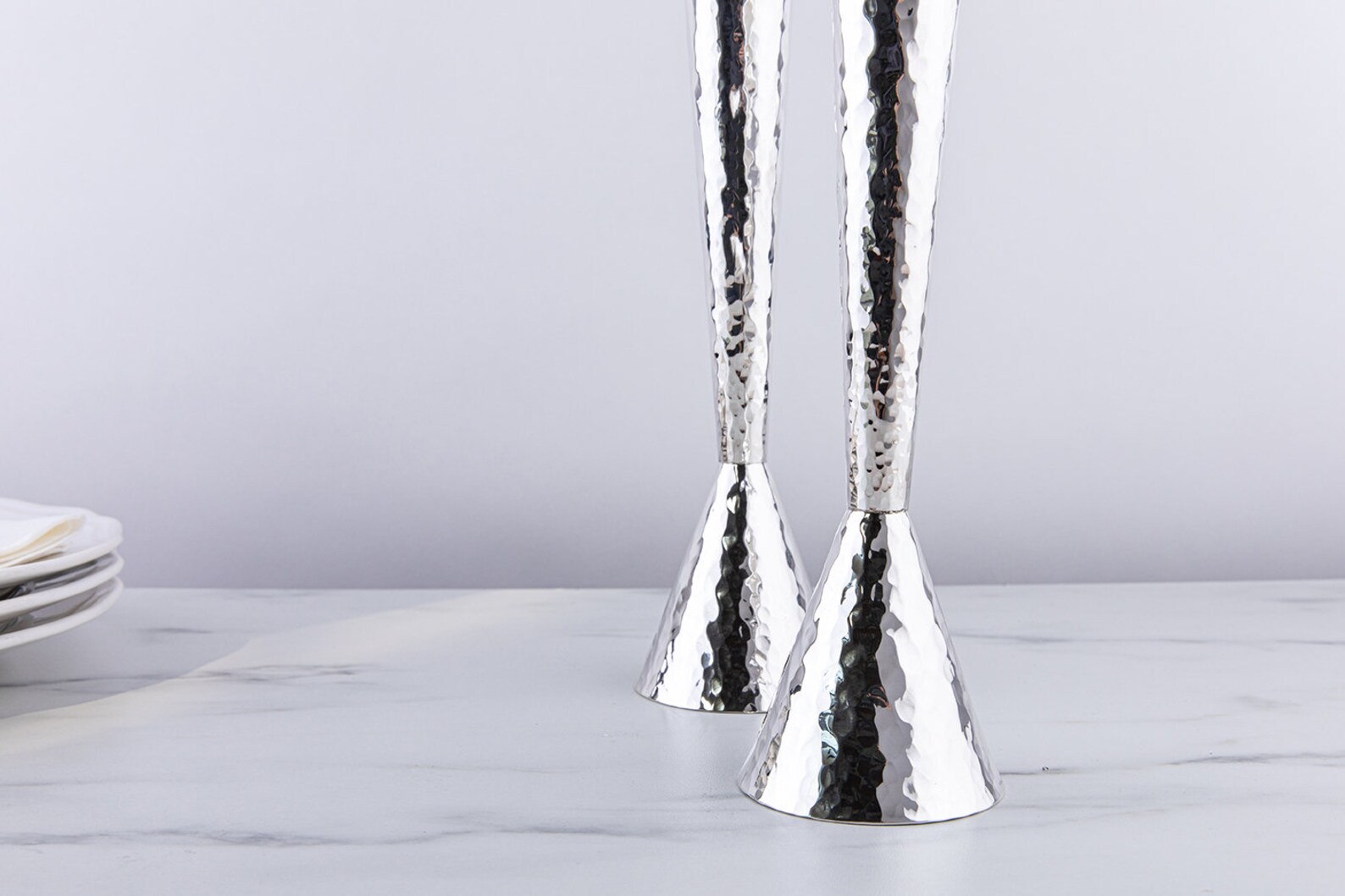 Candlesticks, Judaica Art, Original Design, Silver Candle Holder, Bat